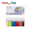 Pentel Fabric Fun Paint Colours 6ml 12's #FFC1-12