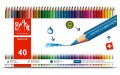 卡達 Fancolor 水溶性木顏色筆 40色 #1288.340